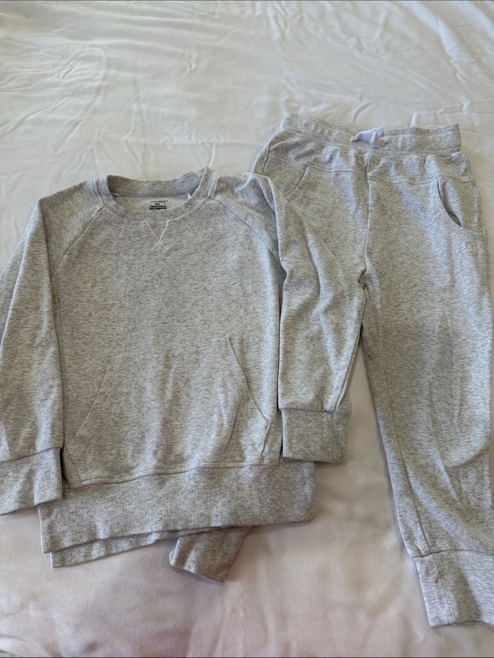 Little Bipsy Heather Gray Sweatshirt and Jogger Set
